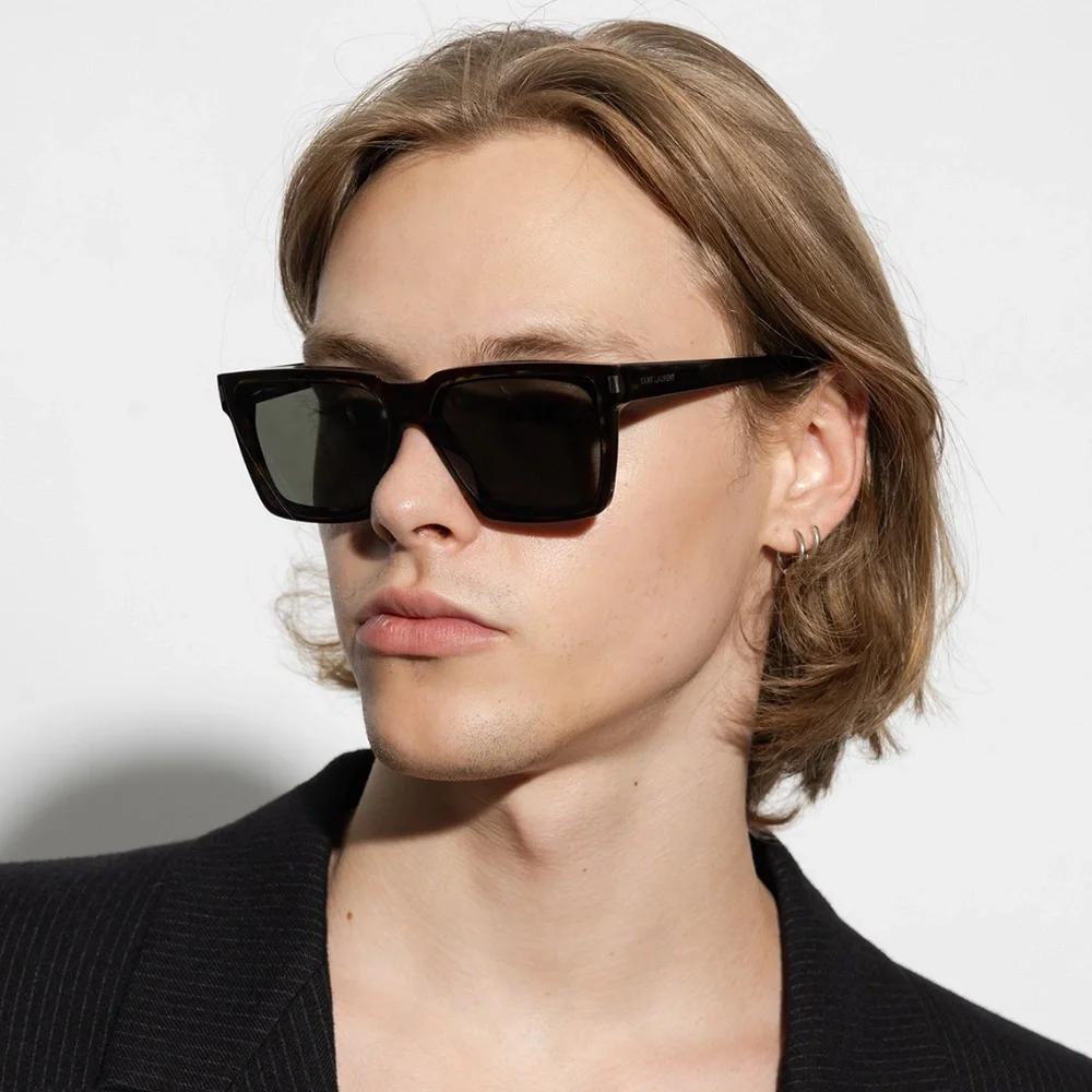 NEW SL610 001 SAINT LAURENT BLACK SQUARE SL 610 001 UNISEX SUNGLASSES